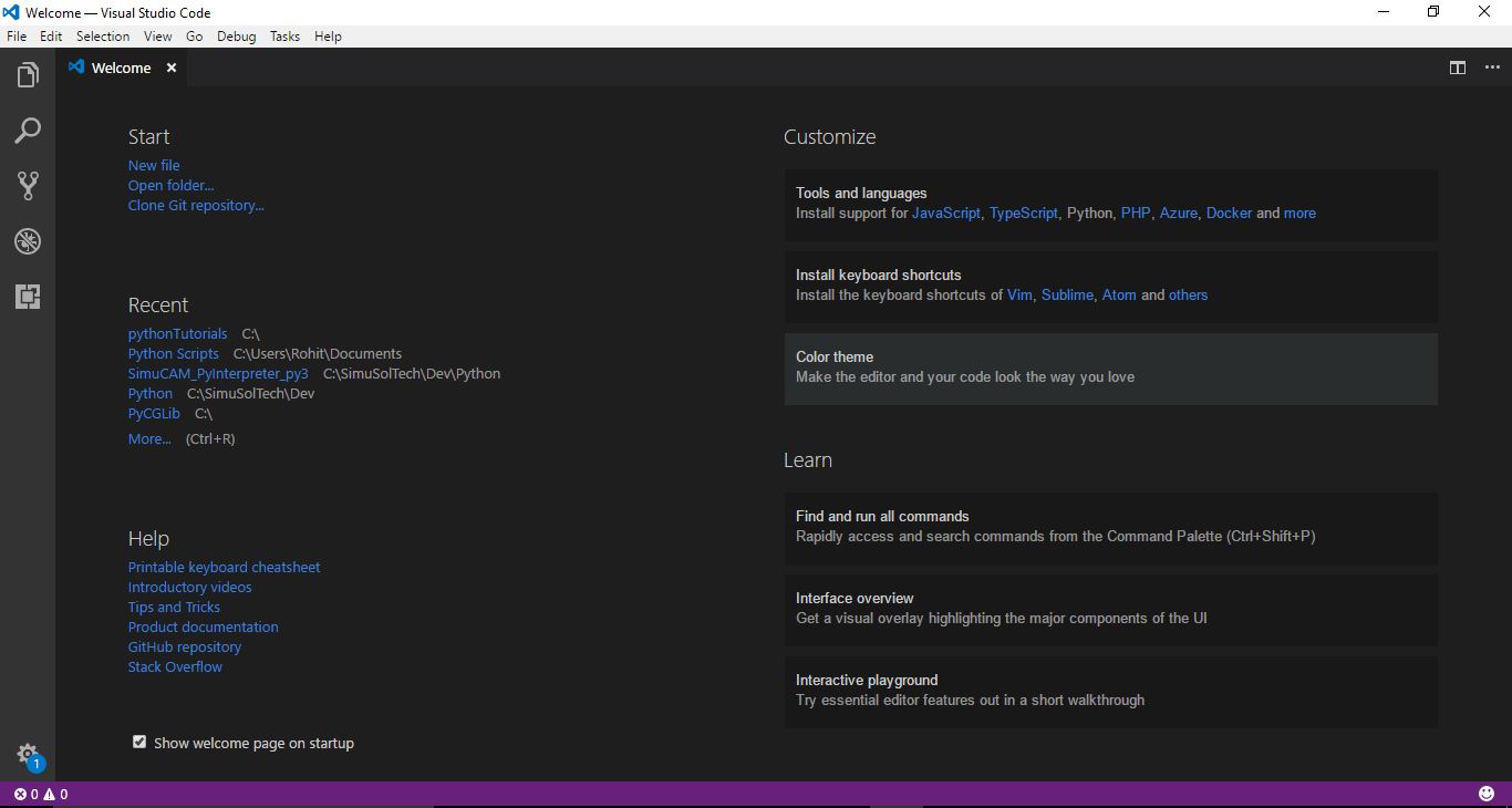 Visual studio boss screen